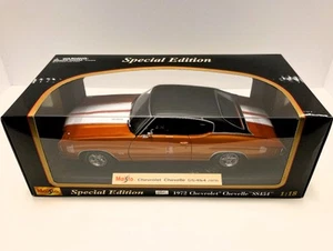 MAISTO Edizione Speciale Chevrolet Chevelle SS454 1972 scala 1:18 arancione tramonto nuova con scatola - Foto 1 di 6
