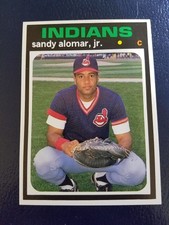Sandy Alomar Jr Indians 1991 BB Card Price Guide Monthly #39 White Border