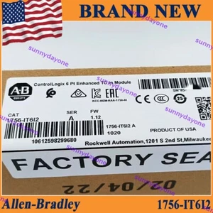 New Allen Bradley 1756-IT6I2 SER A ControlLogix 6 Point Input Module 1756IT612 - Picture 1 of 10
