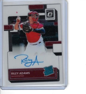 Riley Adams 2022 Panini Optic Baseball Rated Rookie Autograph - #RRS-RA - Picture 1 of 1