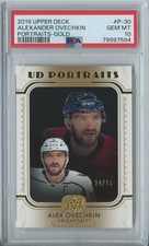 2019-20 Upper Deck UD Portraits #P-30 Alex Ovechkin GOLD /25 PSA 10 (POP 1)
