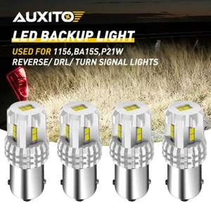 4pcs 1156 BA15S LED Canbus White 20W Brake Reverse Lamp Tail Light DRL Bulbs EAC - Bild 1 von 12