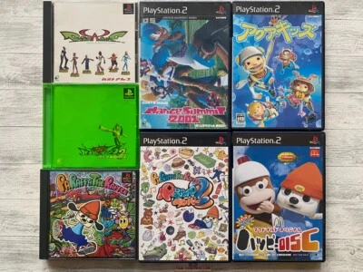 SONY PS 1  2 Bust A Move & PaRappa the Rapper dance summit Aqua Kids Happy Disc - Image 1 of 4