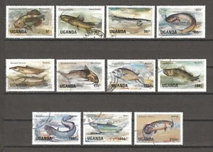 UGANDA 1985 SG 457/467 USATO - Foto 1 di 1
