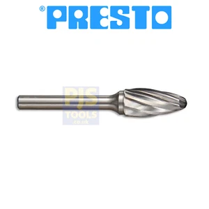 Presto 1/2 pulgada 12mm x 25mm bola árbol aluminio corte rotativo carburo rebaba 6mm shk - Imagen 1 de 1