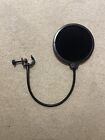 Microphone Guard Cover Filter Swivel With Double Layer Sound Sheild In Black