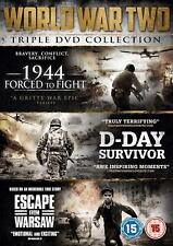 World War Two Triple DVD 1944 Forced to Fight Escape From Warsaw UK Release R2