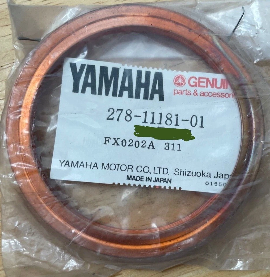 Junta de culata de motor Yamaha OEM cobre 1970-1971 R5 1972 R5 TD3 TR3 NOS Foto 1 de 1