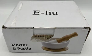 E-Liu Porcelain Mortar and Pestle Set – Pill Crusher, Spice Grinder, Herb - Picture 1 of 3