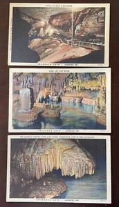 First Lily Pad Room Onondaga Cave Leasburg MO Postcard Lot Big Room Queen Canopy - Picture 1 of 2