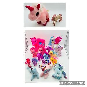 My Little Pony, Unicorns, Plush, Figuerines Variety Lot Schleich Pink Unicorn