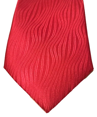 Галстук мужской 100% шелк красный Covington рождественский праздничный галстук классическая ширина 56 дюймов L - Изображение 1 из 4