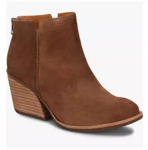 NUEVO Kork-Ease Mujer Chandra Gamuza Tacón de Bloque Botín/Espalda Cremallera US 9.5 Marrón $210 - Imagen 1 de 16