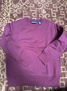 Lands End Burgundy Kids Sweatshirt Size 6-7 NWOT - Picture 1 of 2