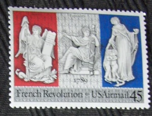 US 45¢ Stamp SC #C120 Air Mail FRENCH REVOLUTION MH 1989 - Picture 1 of 2