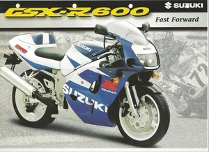 Suzuki GSXR600 UK sales brochure GSXR600 GSXR600W 1998 model - Picture 1 of 2