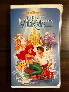 RARE Disney Black Diamond Classic "The Little Mermaid" 1989 Original Cover VHS - Picture 1 of 12