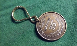 Liberty Road Volunteer Fire Co 1982 35th Anniversary Schlüsselanhänger Messinganhänger - Bild 1 von 3