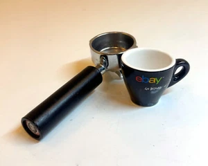 Francis Francis Double Spout Portafilter X1 X3 X5 Easy Serving Pod Filter Handle - Picture 1 of 4
