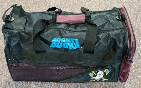 Vintage Mighty Ducks 1994 Travelway Duffle Bag NHL Gym Bag Logo Hockey Anaheim Cover