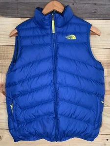 THE NORTH FACE BOYS 550 Down reversable Vest LG 14/16 - Picture 1 of 7