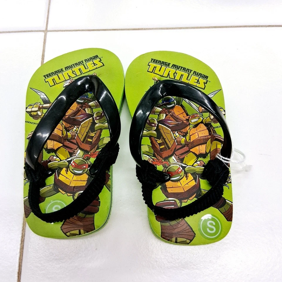 Teenage Mutant Ninja Turtles TMNT Toddler Flip Flop Sandals w/Backstrap-4/5 - Image 1 of 4