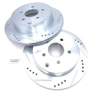 PowerStop Drilled Slotted Rotor Rear Left & Right JBR981 for 03-12 Infiniti FX35 - Image 1 of 4