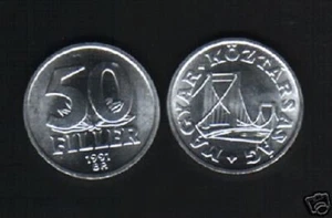 HUNGARY 50 FILLER KM-677 1991 x 100 Piece BRIDGE EURO  UNC CURRENCY MONEY COIN - Picture 1 of 3