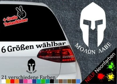 Sparta Helm Sticker Molon Labe Greek Griechenland Antike Oem Brave Krieger JDM