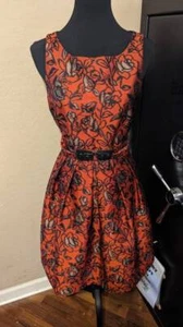 Abito Eva Franco nuovo senza etichette Anthropologie floreale jacquard broccato taglia 8 - Foto 1 di 5