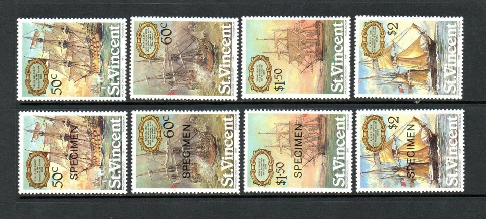 ST VINCENT MNH 1981 SG656-659 VELEROS ORDINARIOS Y JUEGOS DE MUESTRAS Foto 1 de 1