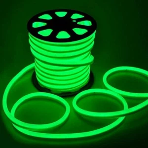 Green LED Neon Flex Rope Light Party Home Commercial DIY Sign Decor Outdoor 220V - Picture 1 of 10
