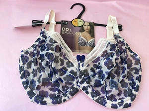 Nuevo sujetador balcón no acolchado mezcla de cobalto estampado animal sin acolchar Marks & Spencer - Imagen 1 de 8