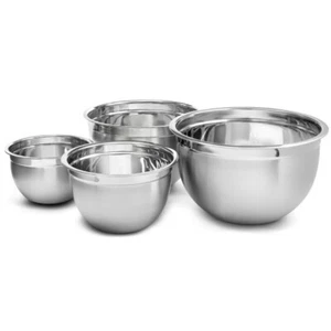 Stainless Steel Mixing Bowls - Set of 4 - 3, 5, 8, and 12 qt 1169-70-71-73set - Picture 1 of 1
