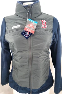 NEW Boston Red Sox Navy Columbia Omni-Heat Basin Butte Full Zip Jacket Women's M - Picture 1 of 7