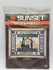 Vintage Sonnenuntergang Stichen gestempelt Kreuzstich Kit 2531 herzlich empfundene Freunde 1986 - Bild 1 von 3