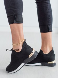 black slip on trainers