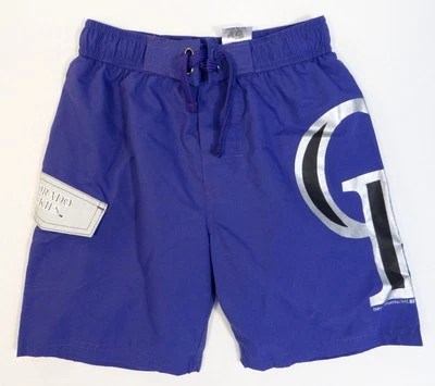 MLB Colorado Rockies Calzoncillos Forrados Púrpura Boardshorts Bañador Jóvenes Niños Nuevos con Etiquetas Foto 1 de 4