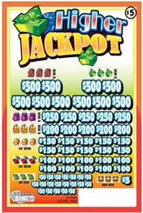 NEW pull tickets HIGHER JACKPOT - 5pt. Instant Tabs - Picture 1 of 2