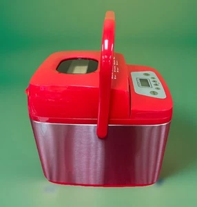 COOK'S ESSENTIALS 1.5-LB STAINLESS STEEL BREADMAKER - RED - Picture 1 of 6
