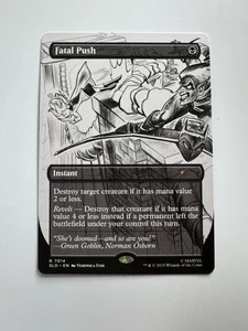 MTG Spider-Man FATAL PUSH 7014 SECRET LAIR DROP NONFOIL SKETCH - Picture 1 of 1