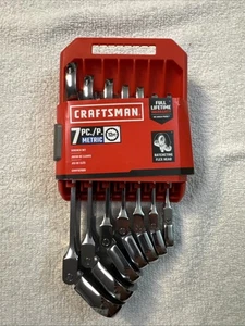 Craftsman CMMT87009 7-Piece Metric 12pt Ratcheting Flex Head Wrench Set - Picture 1 of 2