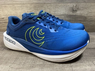 Кроссовки беговые Topo Phantom 4 синие неоновые желтые мужские размер 9 W широкие - Изображение 1 из 4