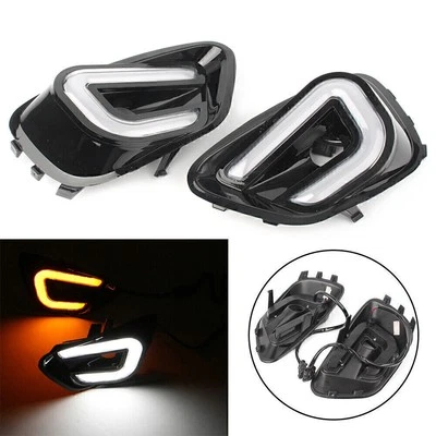 2x LED Tagfahrlicht Lampe für Jeep Compass 2011-2016 mit Blinker - Bild 1 von 4