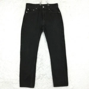 Pantalones de mezclilla Levi's para hombre 505 calce regular pierna recta negro lavado tiro medio 30x32 - Imagen 1 de 11