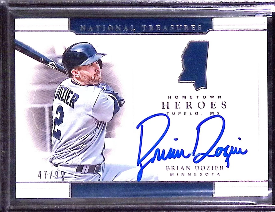 Panini National Treasures 2017 #HH-BD Brian Dozier Hometown Heroes #/99 Foto 1 de 2