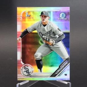 Tarjeta de novato Bowman Draft 2019 cromada Andrew Vaughn refractor (RC) BDC-100 1st SP - Imagen 1 de 3