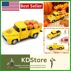 Fall Autumn Vintage Metal Pumpkin Truck Decor | Farmhouse Pumpkin Ornament - Foto 1 di 11