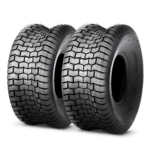 Set of 2 15x6-6 Lawn Mower Tires - Utility Cart Tractor Turf Tire, 4 Ply Tube... - Picture 1 of 7