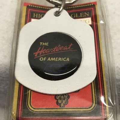 Chevy Heartbeat of America Keychain Highland Glen Mfg USA Made Orig Package Vtg - Image 1 of 4